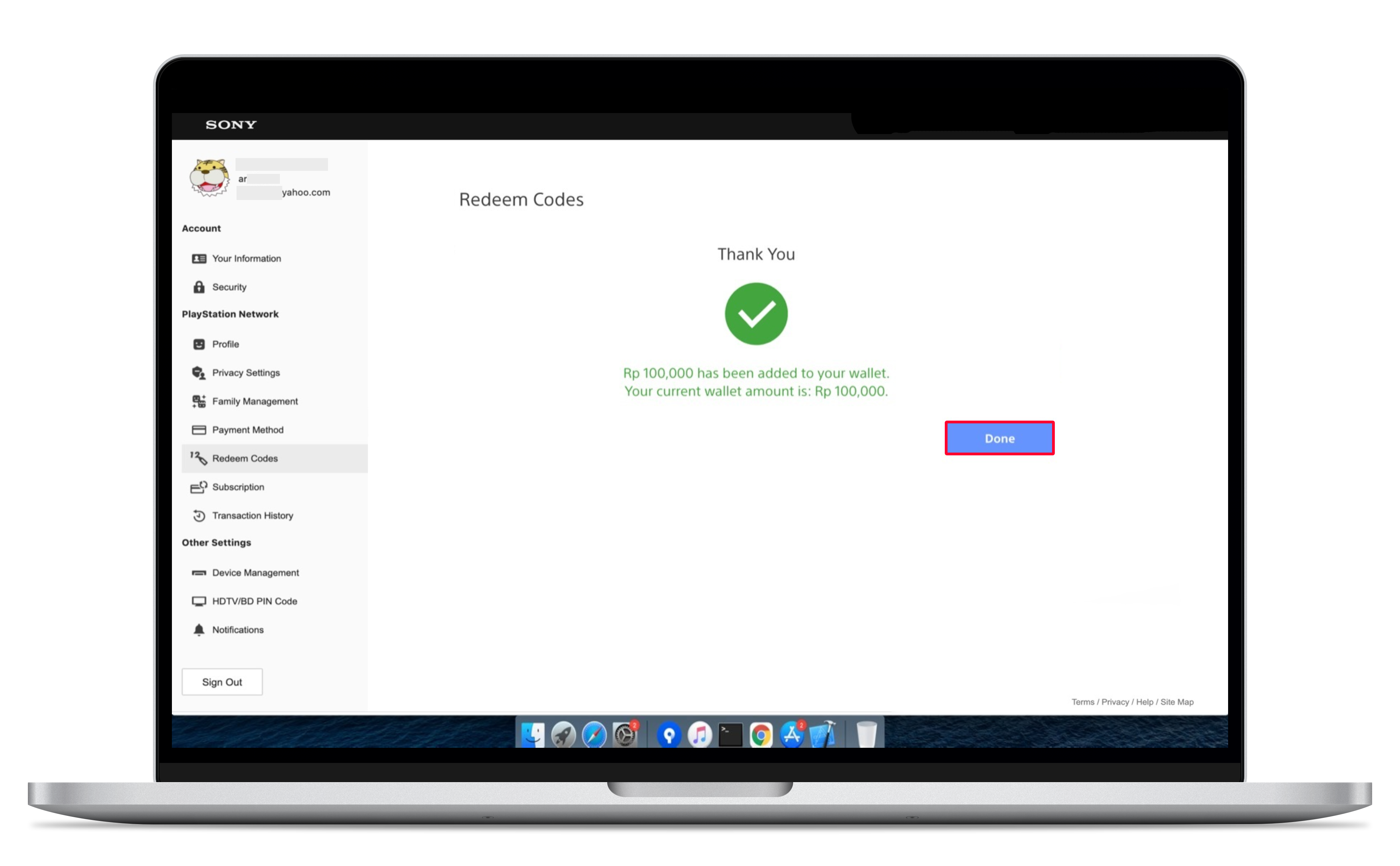 ваучер на playstation